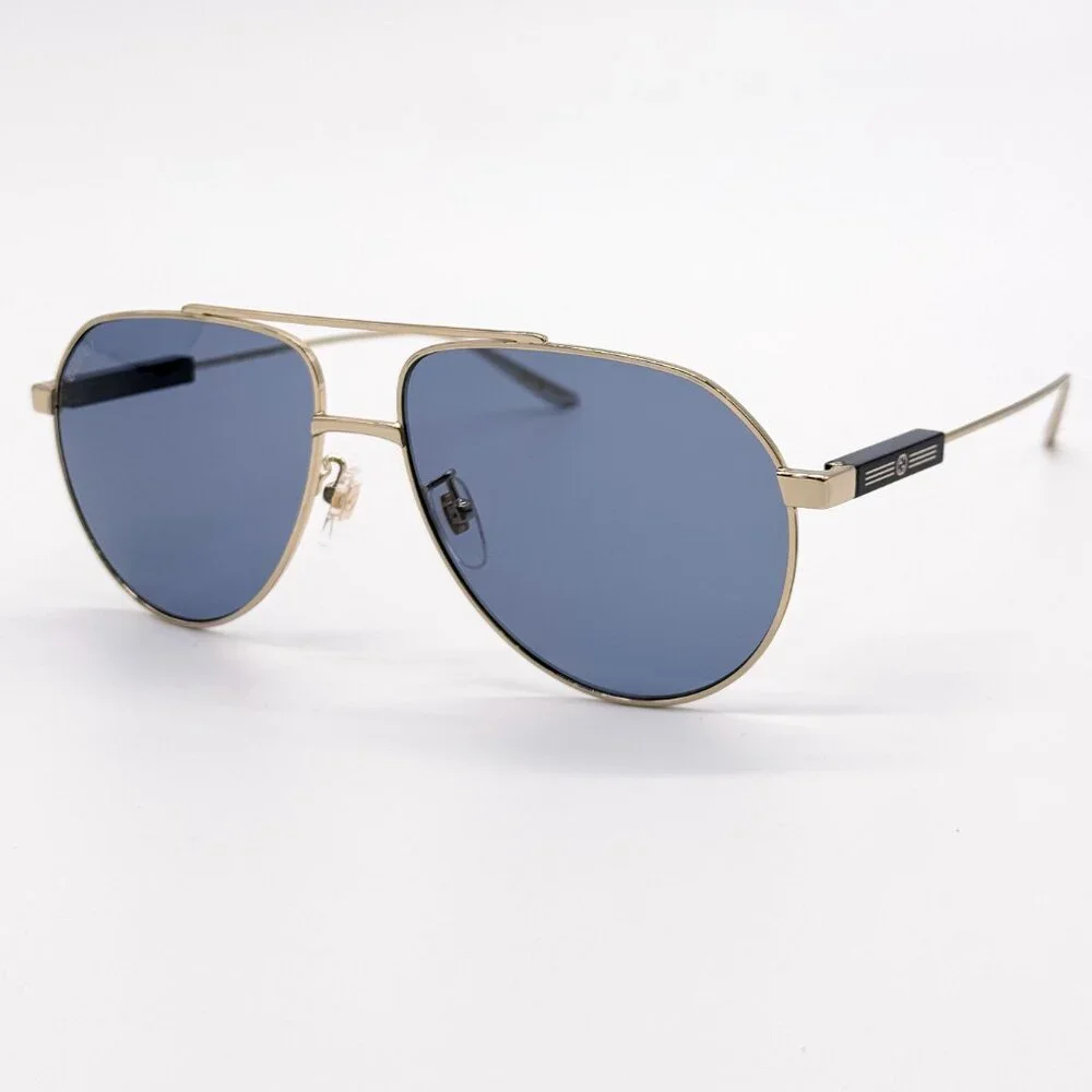 NEW GUCCI GG1311S 003 UNISEX METAL AVIATOR SUNGLASSES